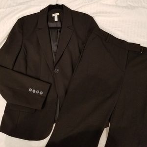 Charter club black suit jacket/pants